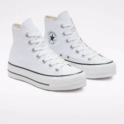Converse Chuck Taylor Platform Blanche Haute